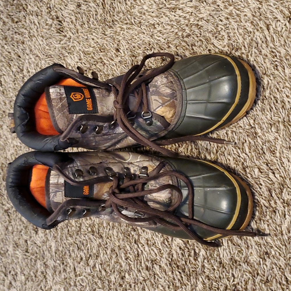 Youth camouflage hunting/rain boots